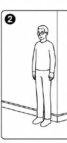 Panel 2 — stand at your outside corner